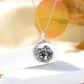 wholesale 925 Sterling Silver Gothic Skull Moon Pendant Necklace Satan Lilith Gift-0-1
