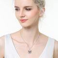 wholesale 925 Sterling Silver Metal Phoenix Bird Pendant Necklace Gift for Women and Girls Valentines Day Present-0-3