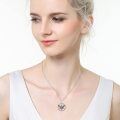 wholesale 925 Sterling Silver Metal Phoenix Bird Pendant Necklace Gift for Women and Girls Valentines Day Present-0-3