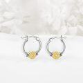 wholesale 925 Sterling Silver Sunflower Hoop Earrings with Cubic Zirconia for Women Girls Gift-0-3