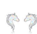 wholesale 925 Sterling Silver Opal Horse Stud Earrings with Mother's Day Gift Box-0-0