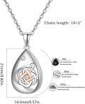 wholesale 925 Sterling Silver Tear Drop Cremation Jewelry Pendant with Funnel Set for Ash Keepsake Memorial Gift-0-2