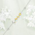 wholesale 925 Sterling Silver Gold Plated Duck Family Charm Bracelet for Women Gifts-0-1