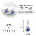 wholesale Sterling Silver Moonstone Leverback Teardrop Dangle Earrings for Women-0-58