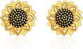 wholesale 925 Sterling Silver Daisy Sunflower Stud Earrings for Women Birthday Gifts Moonstone Gold Plated Flower Earrings Sunflower Jewelry-0-0