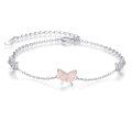 wholesale 925 Sterling Silver Butterfly Charm Bracelet-0-0