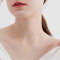 wholesale 14K Gold Always My Sister Forever Friend Heart Pendant Necklace for Sisters-0-4