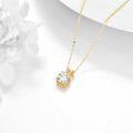 wholesale 14k Gold Pendant Necklace Wholesale With Round Brilliant Cut Lab Diamond-0-2