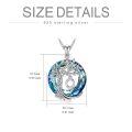 wholesale 925 Sterling Silver Blue Crystal Tree of Life Initial Necklace Family Letter Pendant Birthday Mother s Day Gifts for Her-0-149