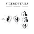 wholesale 925 Sterling Silver Penguin Earrings Wholesale In Heart Shape Design-0-5