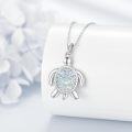 wholesale 925 Sterling Silver Blue Moonstone Abalone Shell Turtle Pendant Necklace Ocean Inspired Jewelry for Women-0-3