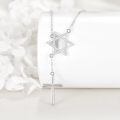 wholesale 925 Sterling Silver Star Of David And Cross Necklace-0-3