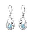 wholesale 925 Sterling Silver Larimar Sea Turtle Starfish Drop Earrings For Women-0-0