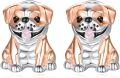 wholesale 925 Sterling Silver Rose Gold Plated Puppy Dog Stud Earrings for Women - Pet Lover Gift Ideas-0-0
