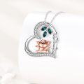 wholesale 925 Sterling Silver Pig Pendant Necklaces for Women Girls Love Heart Charm Gifts Jewelry Accessories-0-1