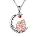 TOUPOP Sterling Silver Crystal Sisters Necklace Gift For Women Friendship-0-0