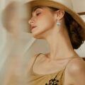 wholesale 925 Sterling Silver Mountain Drop Earrings With Turquoise Inlay-0-4