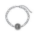 wholesale 925 Sterling Silver Saint Michael Rosary Necklace With Cross Pendant-0-6