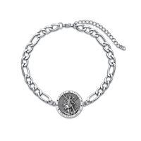 wholesale 925 Sterling Silver Saint Michael Rosary Necklace With Cross Pendant-A01-St Michael Bracelet