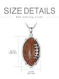 TOUPOP Sterling Silver Basketball Football Pendant Sports Jewelry-0-5