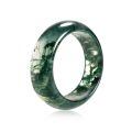 TOUPOP Sterling Silver Jadeite Bangle Bracelet Feng Shui Good Luck Jewelry Gift-0-0