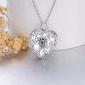 TOUPOP Sterling Silver Crystal Turtle Photo Locket Necklace Ocean Jewelry Gifts-0-2