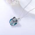 wholesale 925 Sterling Silver & Blue Crystal Elephant Pendant Necklace - Fashionable s for Her-0-1