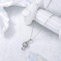 wholesale 925 Sterling Silver Never Give Up Basketball Infinity Pendant Necklace for Women-0-3