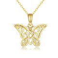 wholesale 14k Gold Dolphin Pendant With Heart-shaped Crystal-0-0