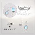 wholesale 925 Sterling Silver Hummingbird Flower Oval Leverback Earrings-0-5