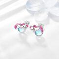 wholesale 925 Sterling Silver Axolotl Stud Hoop Earrings for Women and Daughters-0-1