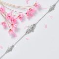 wholesale 925 Sterling Silver Infinity Knot Bracelet White Gold Plated Adjustable Chain Jewelry For Women-0-4