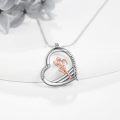 wholesale 925 Sterling Silver Metal Running Girl Pendant Necklace Inspiring s for Runners-0-2