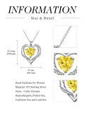 TOUPOP Sterling Silver Birthstone Necklace For Women-0-3
