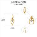 wholesale 14K Gold Crystal Drop Earrings for Women - Elegant s-0-3