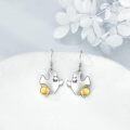 wholesale 925 Sterling Silver Ghost & Jack-o'-Lantern Halloween Dangle Earrings for Women Girls Gifts-0-3