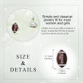 wholesale 925 Sterling Silver Brown Football Stud Earrings with Cubic Zirconia Sporty Gift for Her-0-4