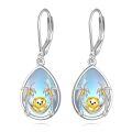wholesale 925 Sterling Silver Dog And Palm Tree Dangle Earrings-0-0