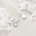 wholesale 925 Sterling Silver Round Moonstone Celtic Knot Drop Earrings For Women-0-4