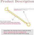 wholesale 14k Real Gold 1/1.5/2/2.5/3/4/5 Necklace Extender Chain Adjustable Extension Chain for Jewelry-0-1