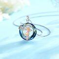 wholesale 925 Sterling Silver Musician Crystal Pendant Necklace for Women s-0-1