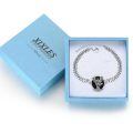 wholesale 925 Sterling Silver & Black Onyx St. Michael Bracelet for Men Women Police Military-0-5