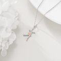 wholesale 925 Sterling Silver Ballet Dancer Sports Pendant Necklace - Gifts for Women-0-3