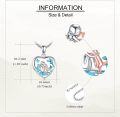 wholesale 925 Sterling Silver Heart Locket Necklace with Angel and Dog Photo  for Women-0-3