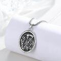 wholesale 925 Sterling Silver Gothic Death Grim Reaper Skull Pendant Necklace for Men Women Halloween s-0-1