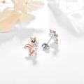 wholesale 925 Sterling Silver Squirrel Stud Earrings - Adorable Animal  for Her-0-1
