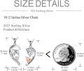 wholesale 925 Sterling Silver Mother Daughter Matching Necklaces with Dolphins and Hearts Pendants-0-3