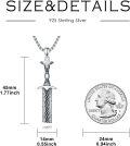 wholesale 925 Sterling Silver Celtic Knotwork Sword Dagger Pendant Necklace for Men-0-4