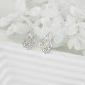 wholesale 925 Sterling Silver Daisy Flower Drop Earrings  for Women-0-1