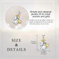 wholesale 925 Sterling Silver Angel Ghost Citrine Heart Halo Pendant Necklace for Women-0-4